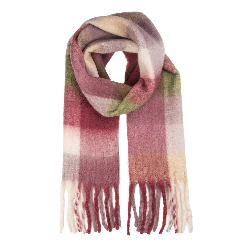 Wintersjaal Dames 38x200 cm Paars Textiel