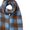 Wintersjaal Dames 39x200 cm Blauw Synthetisch