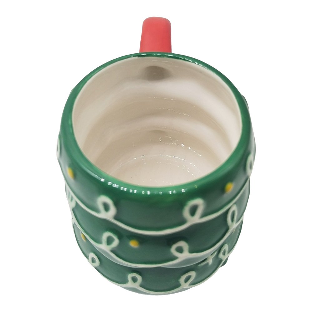 Mok Kerstboom 350 ml Groen Keramiek
