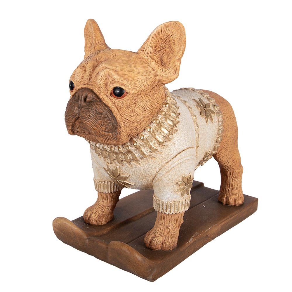 Decoratie Beeld Hond 39x20x35 cm Bruin Keramisch materiaal