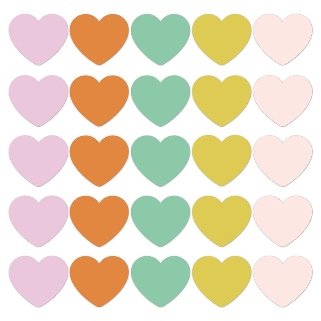 Spring '25 Hearts cadeaustickers op rol - 500 stuks