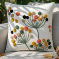 Gebloemde decoratieve kussenhoes - 100% katoen - 1st