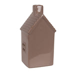 Decoratie Huis met LED 8x6x15 cm Bruin Keramiek