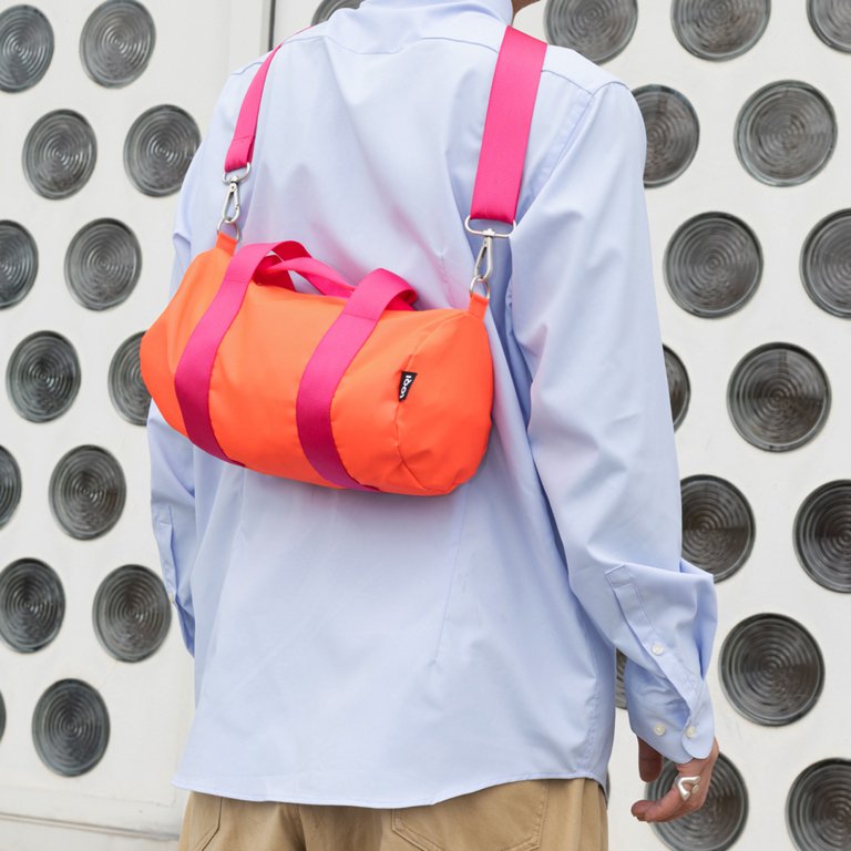 Loqi Weekender Medium - Neon Orange gerecycled