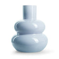 Eco vaas 'frost' blauw glans h35 d29 cm