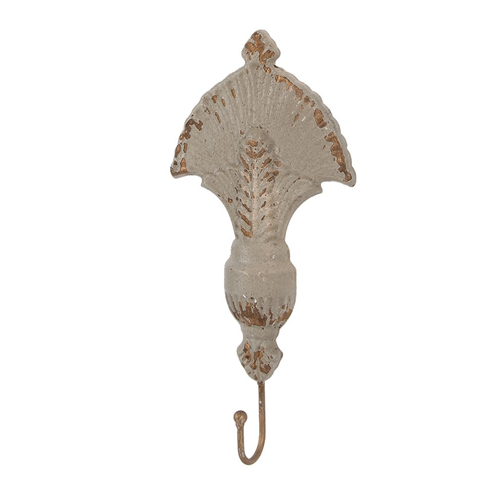 Wandhaak 16x4x33 cm Beige Metaal