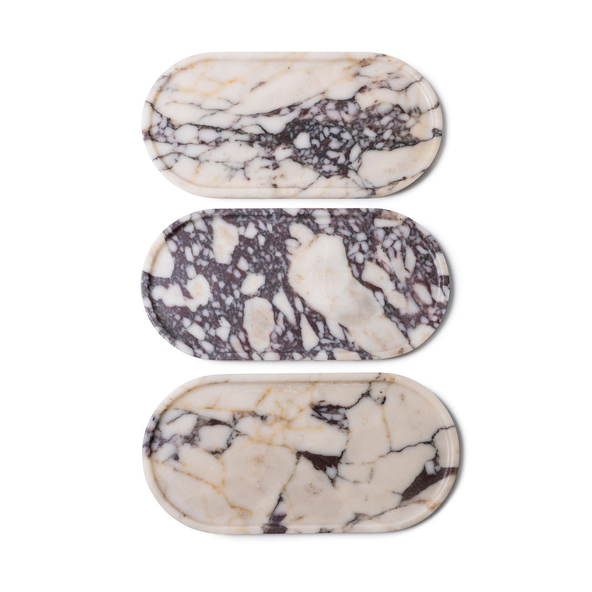 Marmer tray ovaal 40x20cm Calacatta