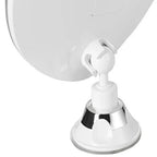 Zuignap Spiegel wit LED /Ø17cm Badkamer Spiegel
