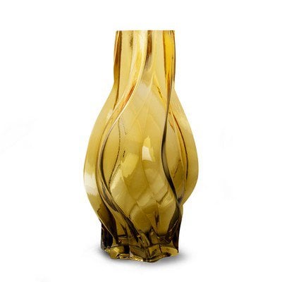 Vaas 'shelby' geel groen h32 d16,5 cm