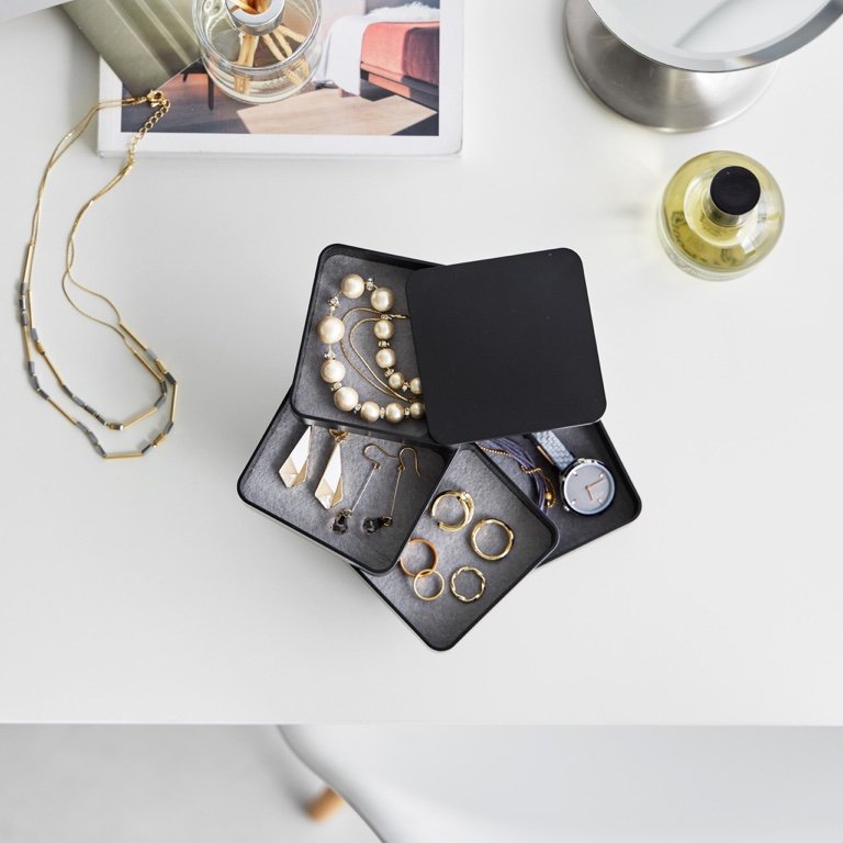 Yamazaki Tower Sieradenorganizer vierkant 4-laags