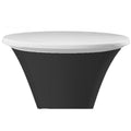 Torino Stretch Statafelhoes topper wit 90cm round
