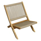 Rope opvouwbare loungestoel naturel