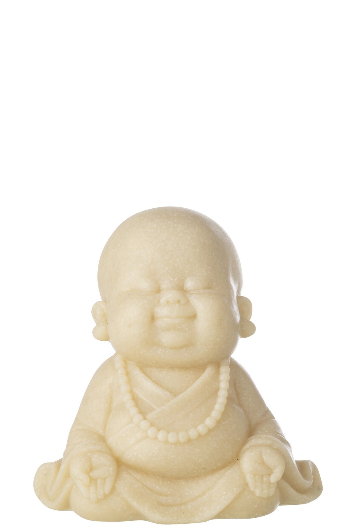 J-Line decoratie Monnik Zen - polyresin - geel - S