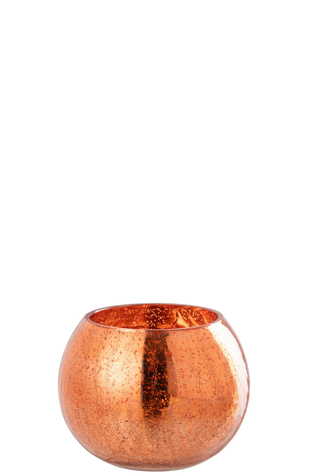 J-Line windlicht Bal Craquelé - glas - goud - large