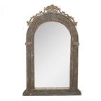 Spiegel 73x7x115 cm Grijs Beige Glas Wandspiegel
