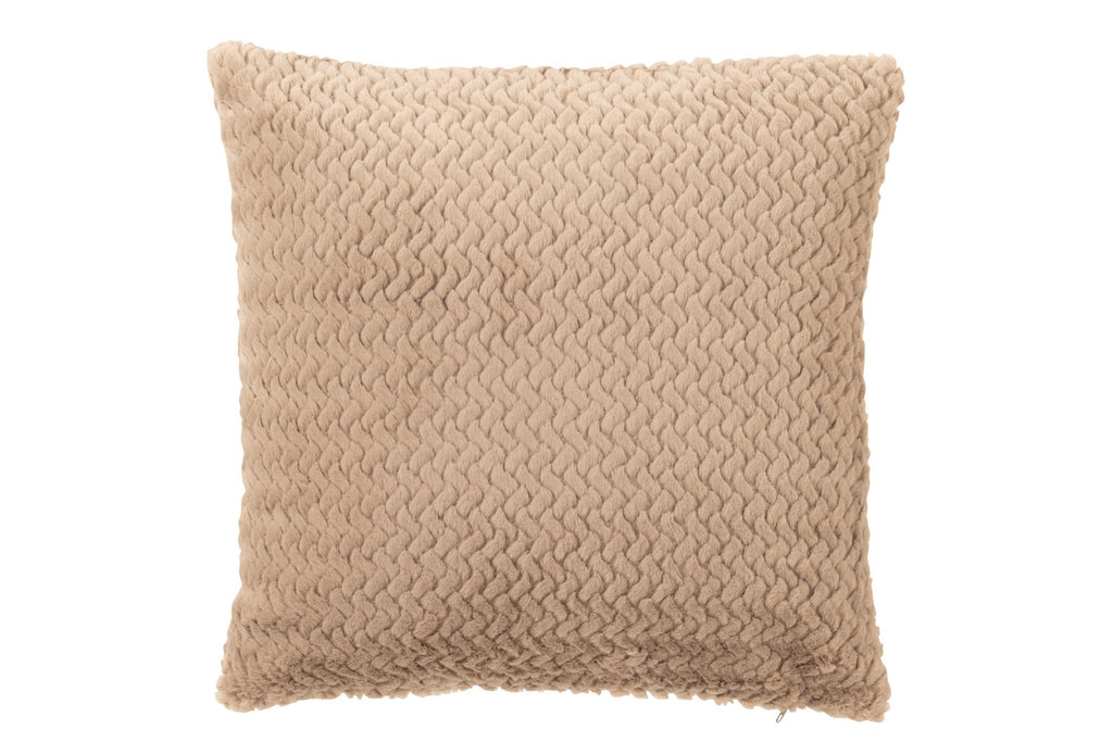J-Line kussen - polyester - taupe