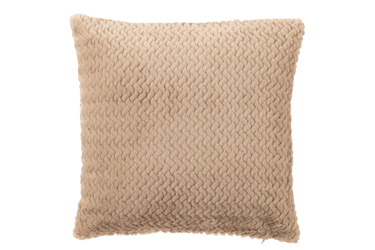 J-Line kussen - polyester - taupe