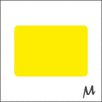 Blanco etiketten - 36x25mm - fluor geel - 1000 st