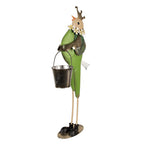 Decoratie Beeld Vogel 83 cm Groen Metaal