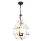 Hanglamp 40x40x190 cm transparant Glas Hanglamp Eettafel