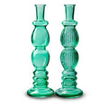 Vaas 2ass. 'annelot' azuur groen h28 d9 cm