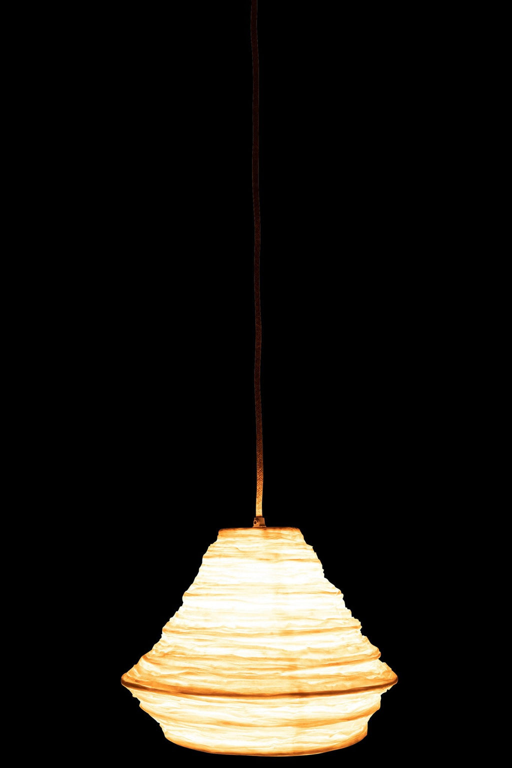 J-Line hanglamp Nest Raffia - rotan - wit