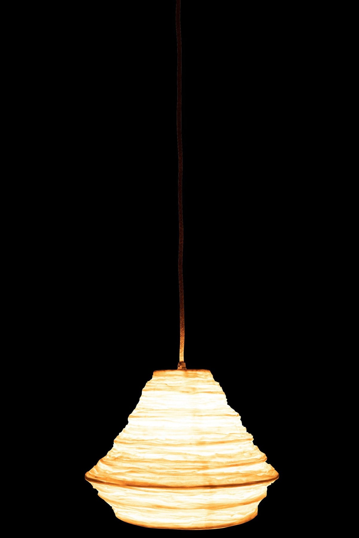 J-Line hanglamp Nest Raffia - rotan - wit