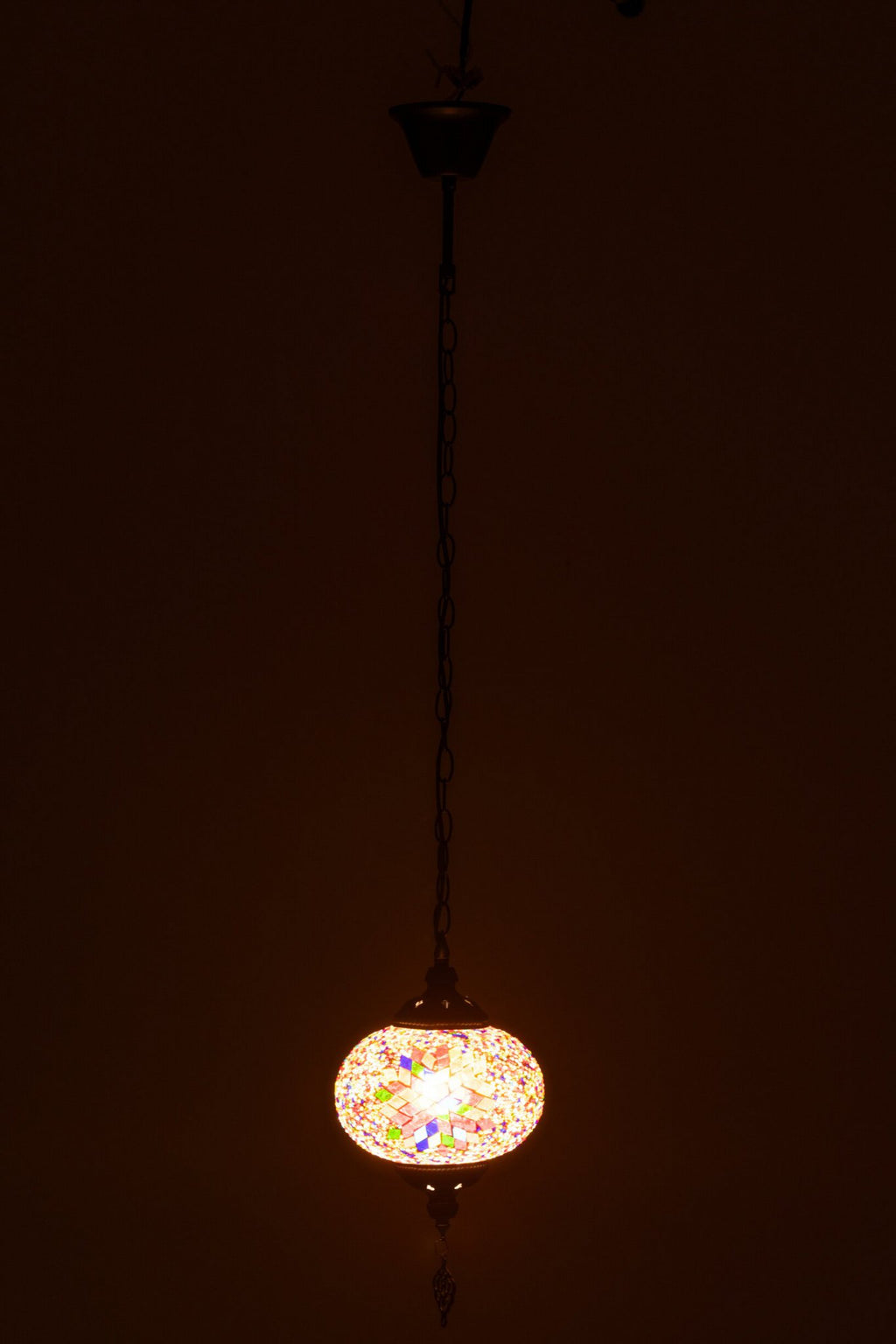 J-Line hanglamp mozaïek oranje small