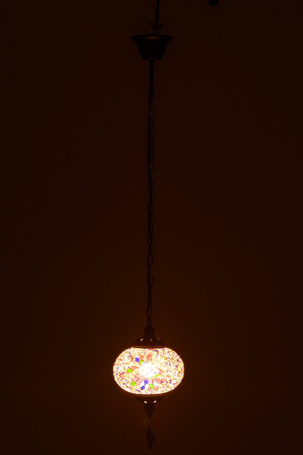 J-Line hanglamp mozaïek oranje small