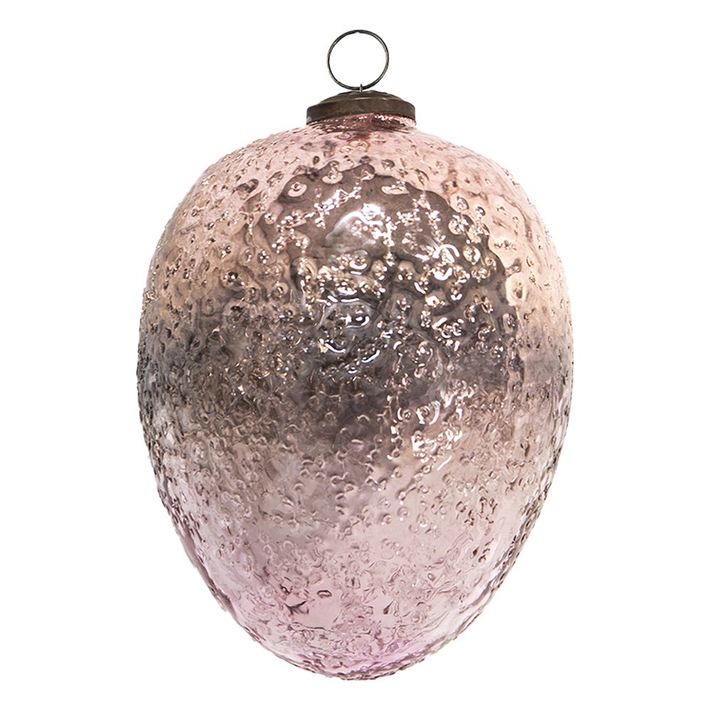 Kerstbal Ø 12 cm Roze Glas KerstBoomversiering