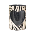 *windlicht koe hart zebra 20cm*