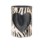*windlicht koe hart zebra 20cm*