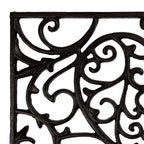 Deurmat Hart 59x39x2 cm Bruin Metaal