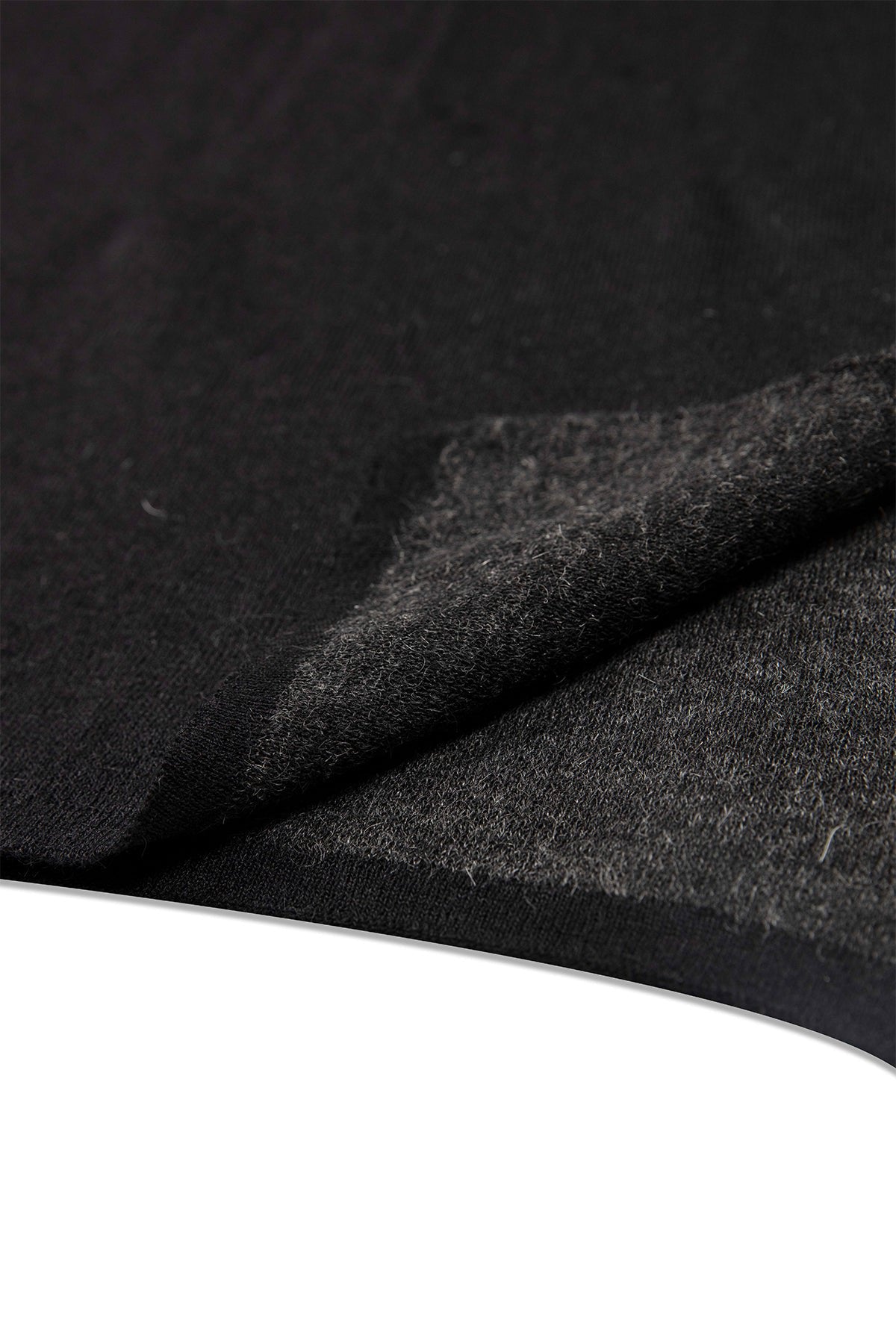 Men Angora sjaal zwart-grey
