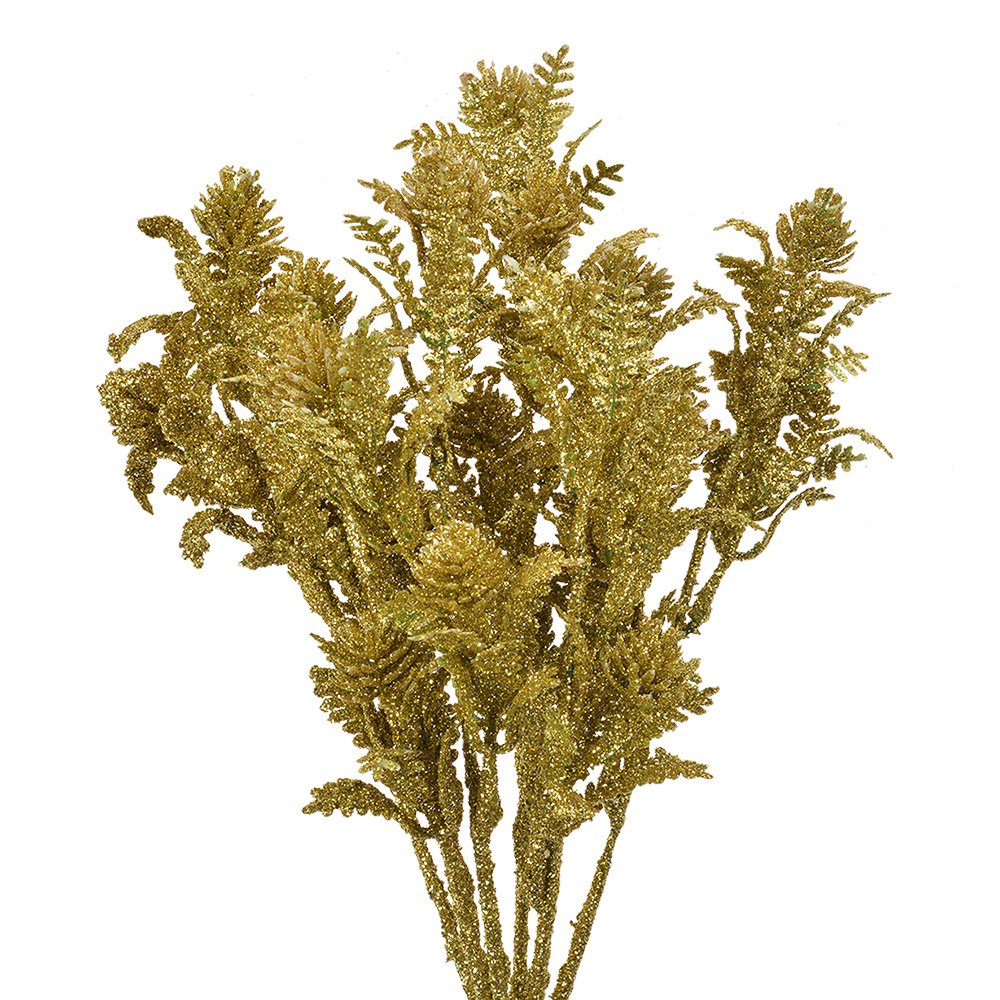Kunstbloem 35 cm Goudkleurig Kunststof