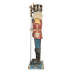 Beeld Notenkraker 31x23x99 cm Blauw Kunststof