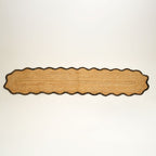 Jute gevlochten tafelloper – houtskool – natuurlijk eetdecor