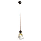 Hanglamp Tiffany Ø 15x115 cm transparant Glas Hanglamp Eettafel