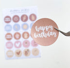Stickervel A5 | birthday girls stickers