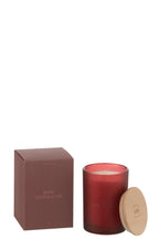 J-Line geurkaars Essential Accords - Seductieve Rose - rood - 38U