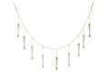 J-Line slinger Vis - hout - naturel/blauw