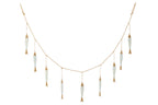 J-Line slinger Vis - hout - naturel/blauw