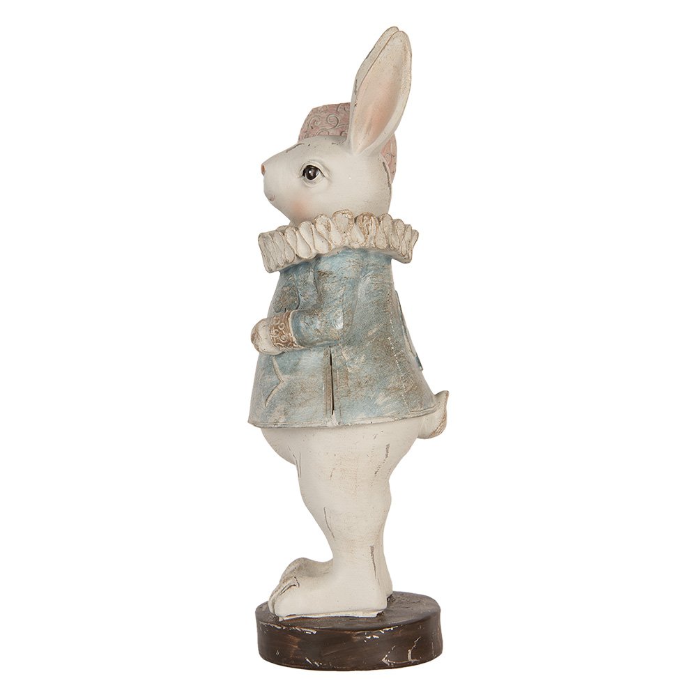 Decoratie Beeld Konijn 29 cm Beige Kunststof