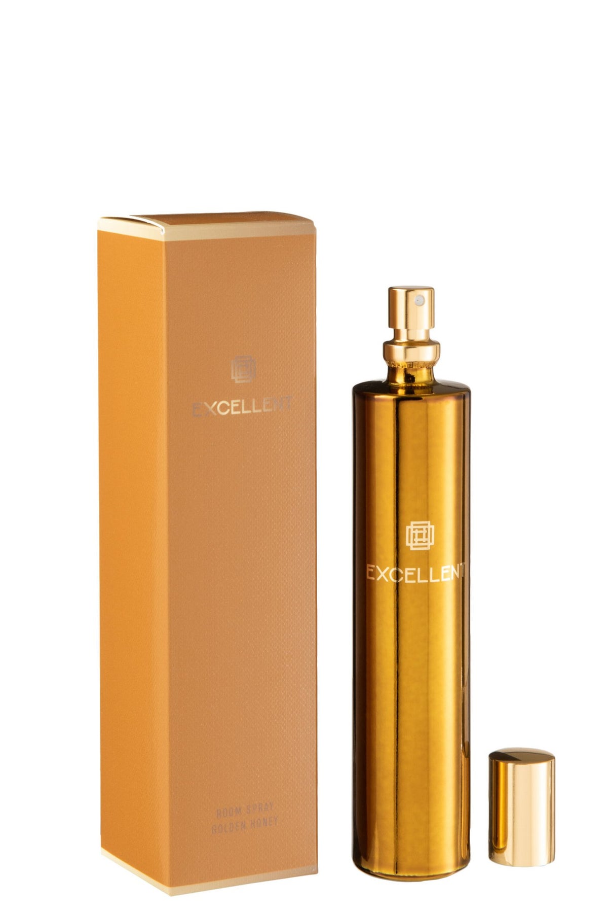J-Line huisparfum Excellent - Golden Honey - glas - oker
