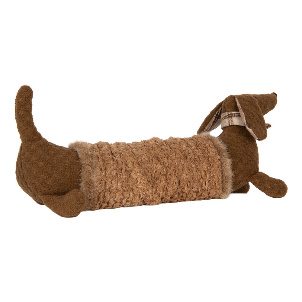Knuffel Hond Teckel 58x20x21 cm Bruin Synthetisch