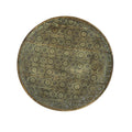 Metalen schaal rond 40x40x3cm brons
