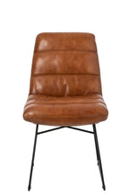 J-Line Stoel - leer - camel