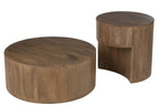 J-Line Set Van 2 Bijzettafels Toge Mango Hout Bruin