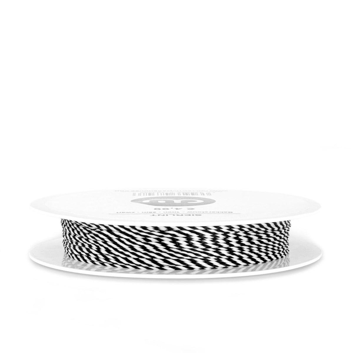 Bakkerstouw - 1mm - 25m - zwart/wit