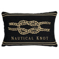 Gobelin kussen antraciet platte knoop 30x45cm*